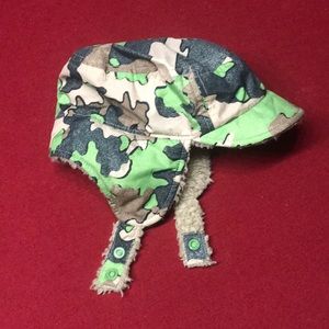 Patagonia Baby Camo Ear Protection Hat Winter Cap